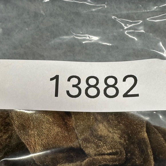 NWT New Look California Shirt Womens L Brown Crushed Velvet Long Sleeve Top USA - Picture 6 of 6